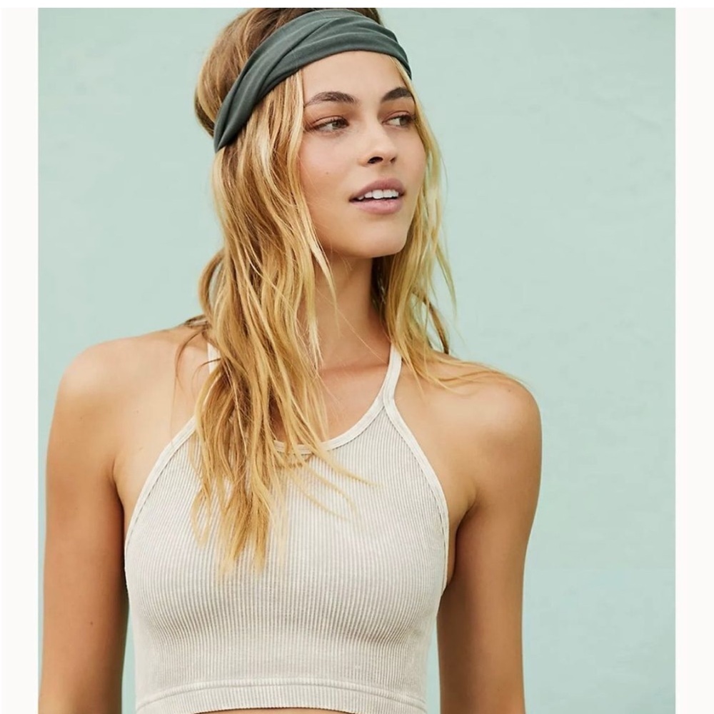 Free People Movement Happiness Runs Ribbed Crop Top Size XS/S